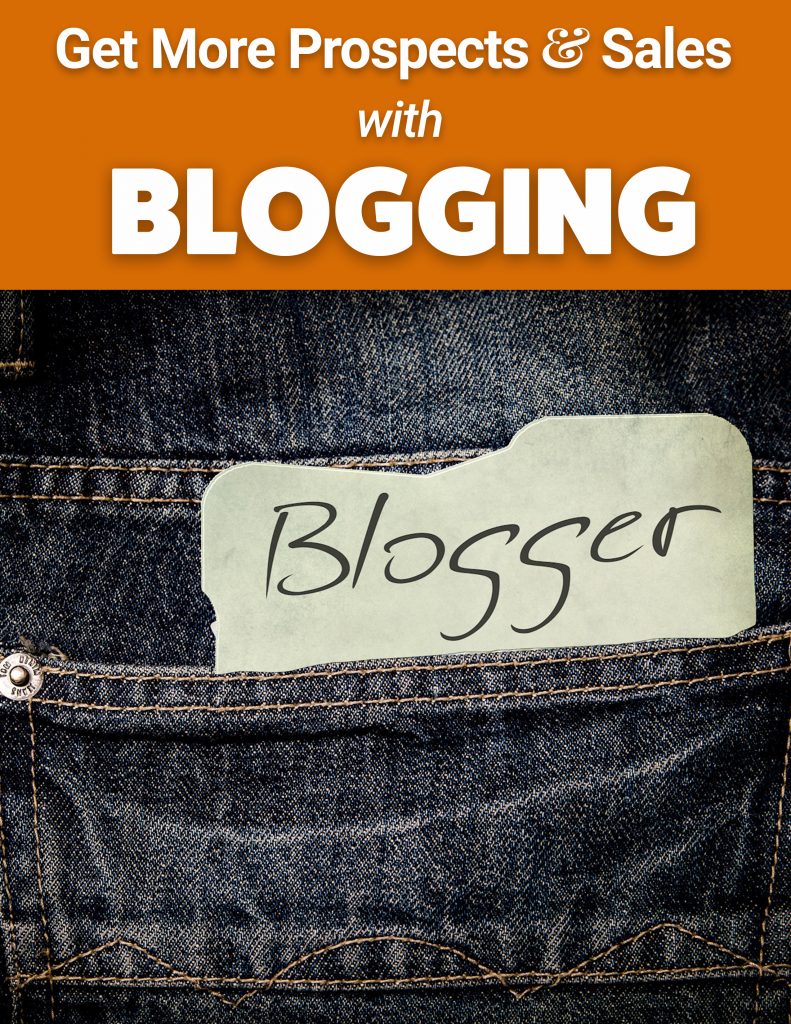 Get More Prospects and Sales With Blogging - Landing 1